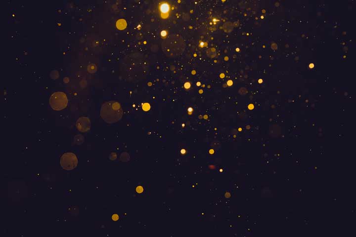 Gold abstract bokeh background